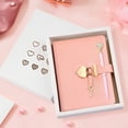 thumbnail image 1 of Lock Diary with Lock Key  Pen 144 Sheet Elegant Secret Notebook PU Cover Personal Organizer Diary Lockable Journal for Girls, 1 of 8