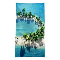 Muecwrye Microfiber Beach Towel, Large Beach Towel"60x30" Sand Free ,Portable, Water Absorbing,Quick Dry for Travel ,Sports ,Pool ,Swimming Bath, Yoga,Seascape Personalized Beach Towel