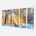 thumbnail image 2 of Flou Hiver avec des Flocons de Neige - Toile de Paysage Art Imprimer, 2 of 3