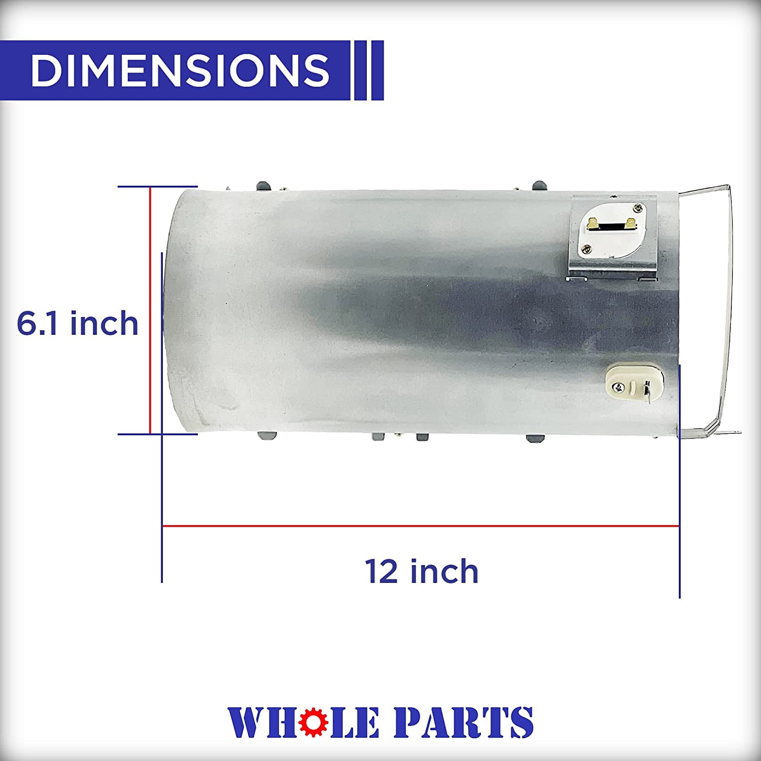 Whole Parts WP307178 Dryer Heating Element Assembly - Replacement and Compatible with Some Maytag, Crosley, Whirlpool Dryers
