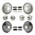 thumbnail image 1 of Transit Auto Front Rear Hub Bearing Assembly Coated Disc Brake Rotor and Semi-Metallic Pad Kit (10Pc) for Car Subaru Outback Impreza Legacy Forester WRX - Left Right Side (Driver Passenger) KBB-114671, 1 of 11