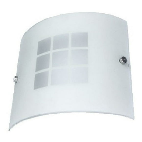 Lámpara Pared Arbotante Maxxi Vidrio Mate Decorado Cuadros