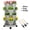 Agreeable Gray, variant on 3‑Tier Stackable Vertical Planter with Wheels & Tools - Space‑Saving for Patio/Balcony, Grow Herbs, Strawberries & Veggies Indoors or Outdoors, White