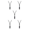 thumbnail image 3 of Transemion Handmade Clear Quartz Crystal Necklace Energy And Elegance Master StoneAdjustable Obsidian 5Set, 3 of 6