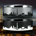 thumbnail image 2 of Tungsten Paris Skyline Ring, 2 of 6