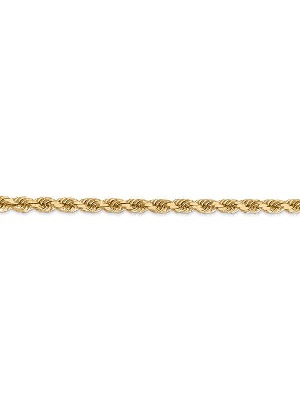 4 mm 14k Yellow Gold Diamond-Cut Rope 