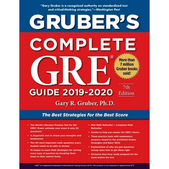 Pre-Owned Gruber's Complete GRE Guide 2019-2020 (Paperback) 1510754229 9781510754225