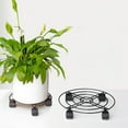 thumbnail image 7 of Gnwei Plant Caddy with Wheels Heavy Duty Metal Iron Large Potted Plant Stand Holder Move Around Indoor Outdoor Garden Patio Flower Pot Planter Adjustable Rolling Dolly Casters, 7 of 7