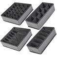 thumbnail image 2 of SENSETH 4pcs Foldable Underwear Drawer Organizers Fabric Closet Drawers Organizers Dividers Storage Box for Bras Briefs Socks, 2 of 8