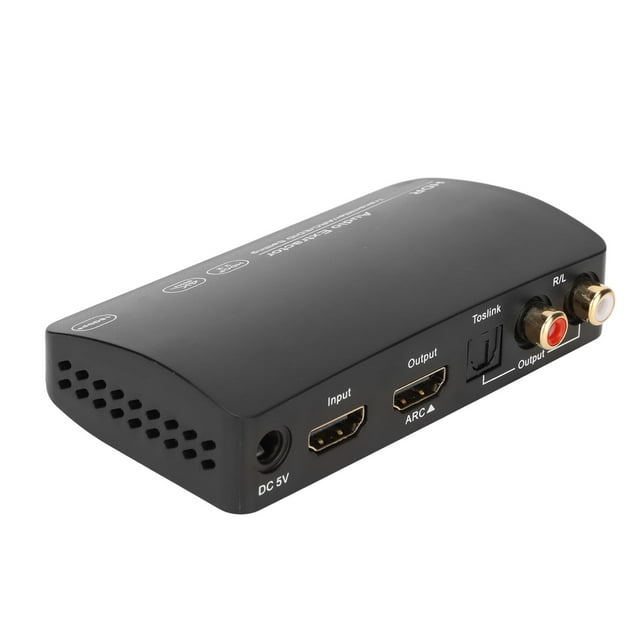 Extractor De Sonido De Interfaz Multimedia HD, Convertidor Bluetooth De Interfaz Multimedia HD 4K 60Hz HDR Fibra óptica HD RCA 3 Modos De Sonido Para PC