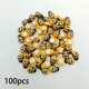 thumbnail image 5 of Cateissary 100x Bees Stickers for Crafts Findings Flatback DIY Embellishments Supplies Type3 NO3, 5 of 6