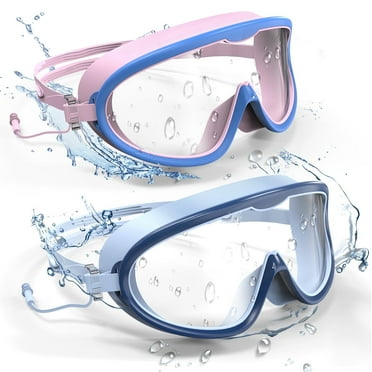 GPED No Leaking Anti Fog Swimming Goggles, Multicolor (Pack of 2)