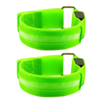 thumbnail image 1 of 2 Pcs Bracelet de Course de Nuit LED Sports de Plein Air USB Rechargeable Avertissement de Jambe de Sécurité Vert, 1 of 6