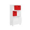 thumbnail image 2 of RiverRidge Kids 23in Playroom Bookshelf with Toy Organizer 2 Open Shelves and 2 Red Bins, 2 of 8