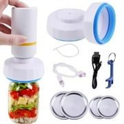 Electric Mason Jar Vacuum Sealer, Food Saver Vacuum Machine for Wide & Regular Mouth Jar, for Food Storage and Fermentation