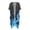 Blue Flame, variant on Casual Bikini Cover Up for Beach Polyester Quick Dry Long Kimono Swimsuit Cover Up Camo USA Flag Print
