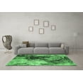 thumbnail image 3 of Ahgly Company Indoor Square Oriental Emerald Green Industrial Area Rugs, 5' Square, 3 of 4