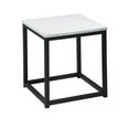 thumbnail image 6 of Highsound End Table Set of 2, Modern Square Small Coffee Sofa Side Table with Metal Frame for Living Room, Bedroom, Bathroom, Office, Apartment, Marble White, 6 of 7