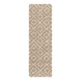 thumbnail image 3 of Unique Loom Trellis Shag Collection Area Rug - Ruth (2' x 7' Runner Light Brown/Ivory), 3 of 11