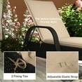 thumbnail image 6 of Outsunny Outdoor Lounge Chair Cushion Set of 2, Foldable Patio Chaise Lounge Cushion Set, 76" x 23", Beige, 6 of 10