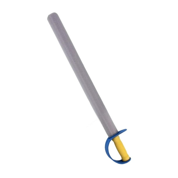Espada de espuma de esgrima para niños, juguete de cosplay, espada de juguete portátil para ejercicio, juego de rol, espuma azul