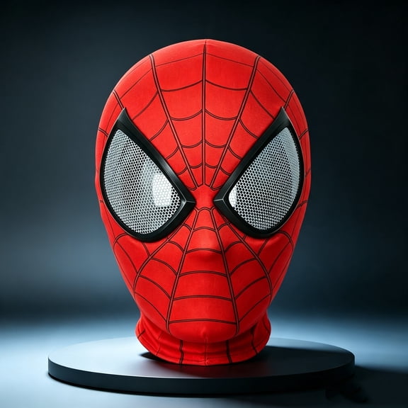 Spider Superhero Full Head Mask 3D Spandex Breathable Mesh Eyes Hood Balaclava Halloween Costume Party Dress Up Accessory Gift
