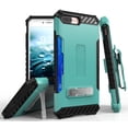 thumbnail image 1 of Case with Clip for iPhone 8 Plus, Mint Tri-Shield Rugged Cover and Belt Hip Holster [with Kickstand + Credit Card Slot + Strap] for Apple iPhone 8 Plus, iPhone 7 Plus, 1 of 1