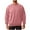 Pink, variant on QUNYINEY Blue Sweatshirt Men Solid Long Sleeve Casual Crew Neck Tops Pullover Loose Drop Shoulder Workout Sweatshirt