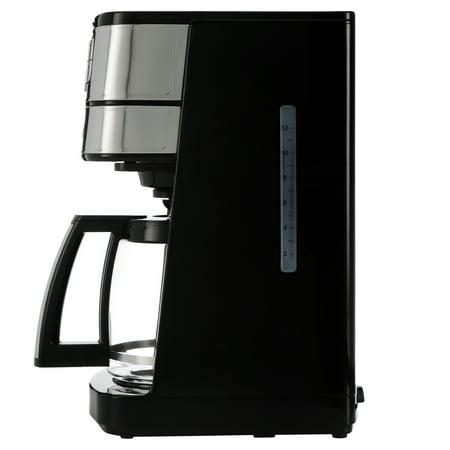Cuisinart - Automatic Grind and Brew 12 Cup Coffeemaker - Black/Stainless Steel