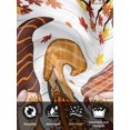 thumbnail image 7 of Fall Thanksgiving Cloth Napkins Set of 4 Reusable Dinner Napkins, Maple Leaf Pumpkin Gnomes Gray Wooden Cocktail Napkin Washable Table Napkins for Wedding/Holiday Party/Baby Shower 20"x20", 7 of 7