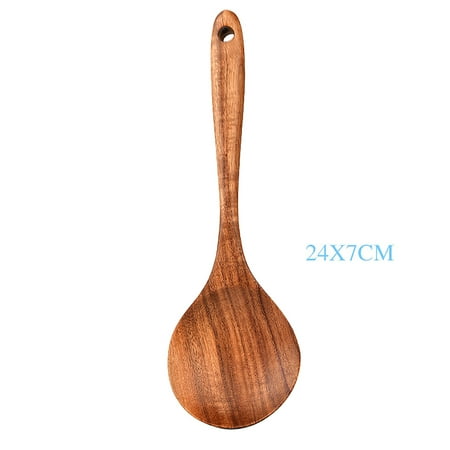 

XM Culture Non-Stick Teakwood Wooden Spatula Spoon Household Kitchen Utensils Kitchenware