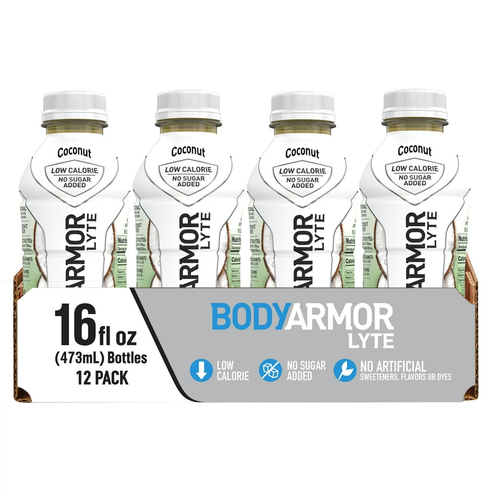 BODYARMOR LYTE Sports Drink, Coconut, 16 Fl. Oz., 12 count Walmart