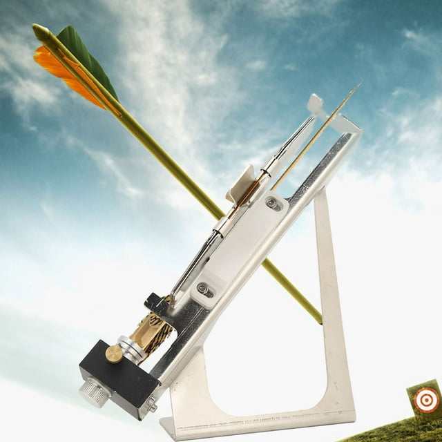 Fletching Stick Tool, Stable Base Archery Fletching Jig Stainless Steel Anti Slip Easy Operation for DIY Arrows Shafts