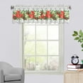 thumbnail image 5 of Christmas Window Curtains, Holiday Decorations, Festive Christmas Style Window Drapery for Holiday Home Decor, Red White Green Polyester Hanging Curtain for Christmas Tree Themed Scene, 5 of 7