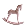 thumbnail image 4 of Figura de caballo de madera, estatua de caballo mecedor, estante, figura de escritorio, adorno, escultura de animal para sala de estar, dormitorio,, 4 of 9