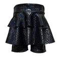 thumbnail image 3 of SUXIAN Toddler Girl Skirts Square Sequin Tutu Performance With Shorts Sun Skirt Party Stage Wear For Kids Girls Skirt Black_006 4-5 Years, 3 of 3