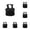 Black 6PCS, variant on Brush For Barbers Natural Boar Brush Beard And Mustache Grooming Tool Soft Barber Brush Ergonomic Design Finger Ring Handle Mustache Combs For Barbering