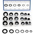 thumbnail image 1 of 85PCS Car A/C Gasket Kit, Rubber Vehicle Air Conditioning Sealing O-Ring Assortment Set, Automotive System Compressor Seal Washer Replacement, Universal for Vehicles (Black) Black, 1 of 6