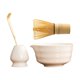 thumbnail image 2 of Juego de té matcha japonés, juego de té, cuenco tradicional de matcha de cerámica y bambú hecho a mano para utensilios y aparatos de cocina. blanco, 2 of 9