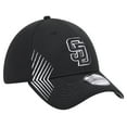 thumbnail image 3 of Men's New Era Black San Diego Padres Active Dash Mark 39THIRTY Flex Hat, 3 of 6