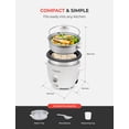 thumbnail image 7 of CUCKOO One Touch Rice Cooker 6-Cup (Uncooked) / 12-Cup (Cooked), Small Rice Cooker & Warmer with Steamer Tray, Versatile Grain Cooker, Soup Maker, Auto Keep Warm, White (CR-0601C), 7 of 7