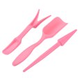 thumbnail image 4 of Unique Bargains Garden Shovel Hand Tools Transplanting Digging Scoops Kits, Pink, 4 of 5