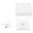 thumbnail image 1 of DECORNIJIA Betta Fish Tanks Plastic Aquarium Fish Tank Bowl with Lighting for Office 1Set, 1 of 8