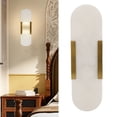 thumbnail image 1 of Sconce Marble Wall Lamp Modern Unique Patterns 3000k Warm Light Vanity Light for Dining Rooms Living Rooms Kitchens Hallways, 1 of 7