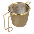 thumbnail image 1 of Filtre à Thé en Acier Inoxydable Infuseur de Thé avec Poignée pour Bureau Maison Extérieur Or, 1 of 9