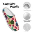 thumbnail image 5 of Goofa Snails Print Womens Mens Cotton Lightweight House Slippers , Washable Home Slippers,Indoor Comfy Bedroom Cozy Slippers-46/47, 5 of 7