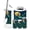Color 3, variant on Bathroom Accessory Set 6 Piece Magical Peacock Stained Glass Teal Blue Iridescent Feathers Trash can, Toothbrush Holder, Toothbrush Cup, Soap Dispenser, Soap Dish, Toilet Brush Holder