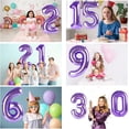 thumbnail image 3 of Globo Yeodong número 9 morado de 40 cm para 9 cumpleaños, 3 of 7