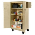 thumbnail image 3 of Contender 60" H Kids Storage Cabinet Shelf with Doors and Shelves, for Craft Storage, Office & Teacher Supplies, 3 of 6
