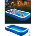 thumbnail image 5 of Inflatable Swimming Pool with Pool , 130" x 72" x 22" Full-Sized Large Inflatable Family Pool, Summer Water Party, Outdoor, Garden Backyard, Suitable for Adults, 5 of 5